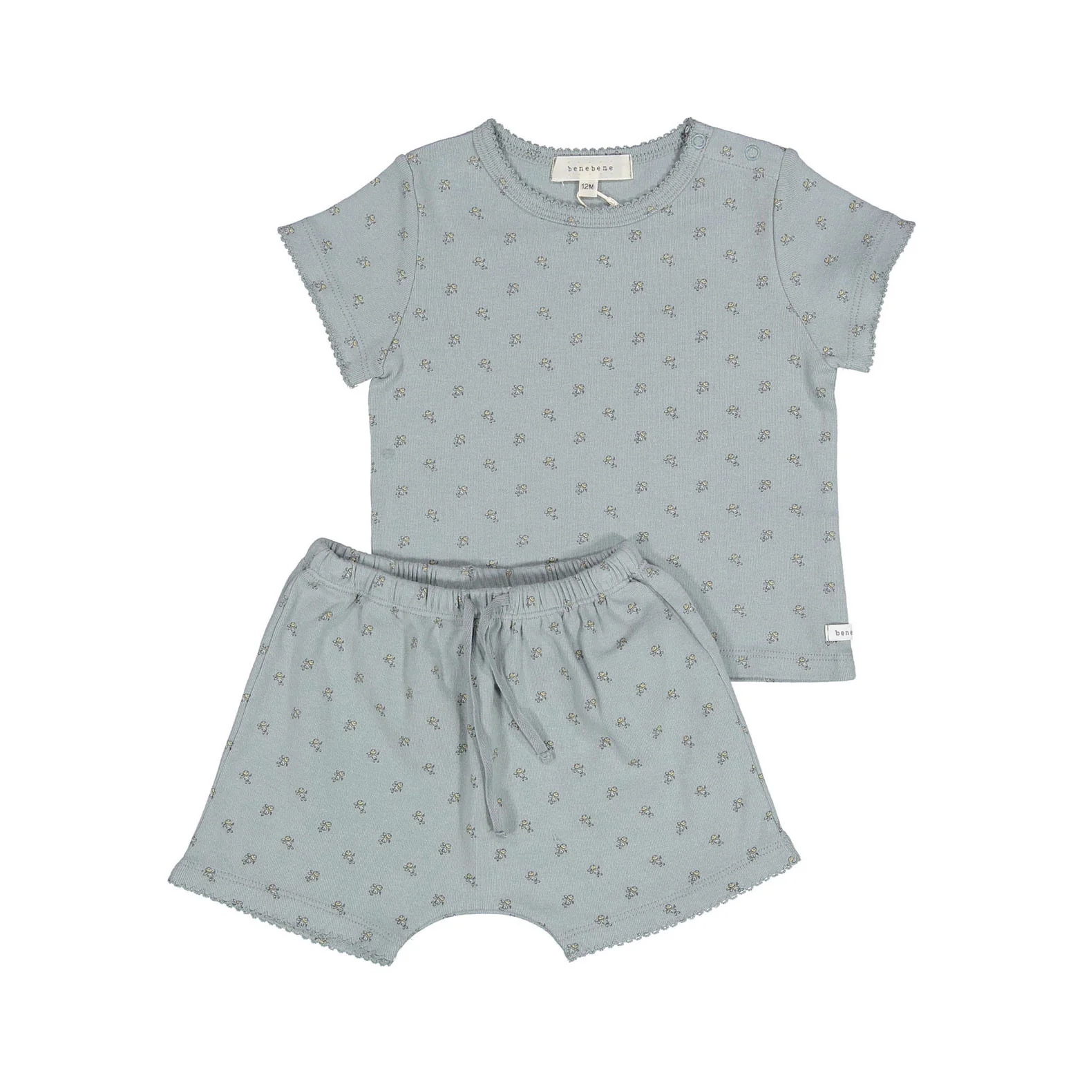 Bene Bene Grayish Blue Berry Pincoat Baby Set