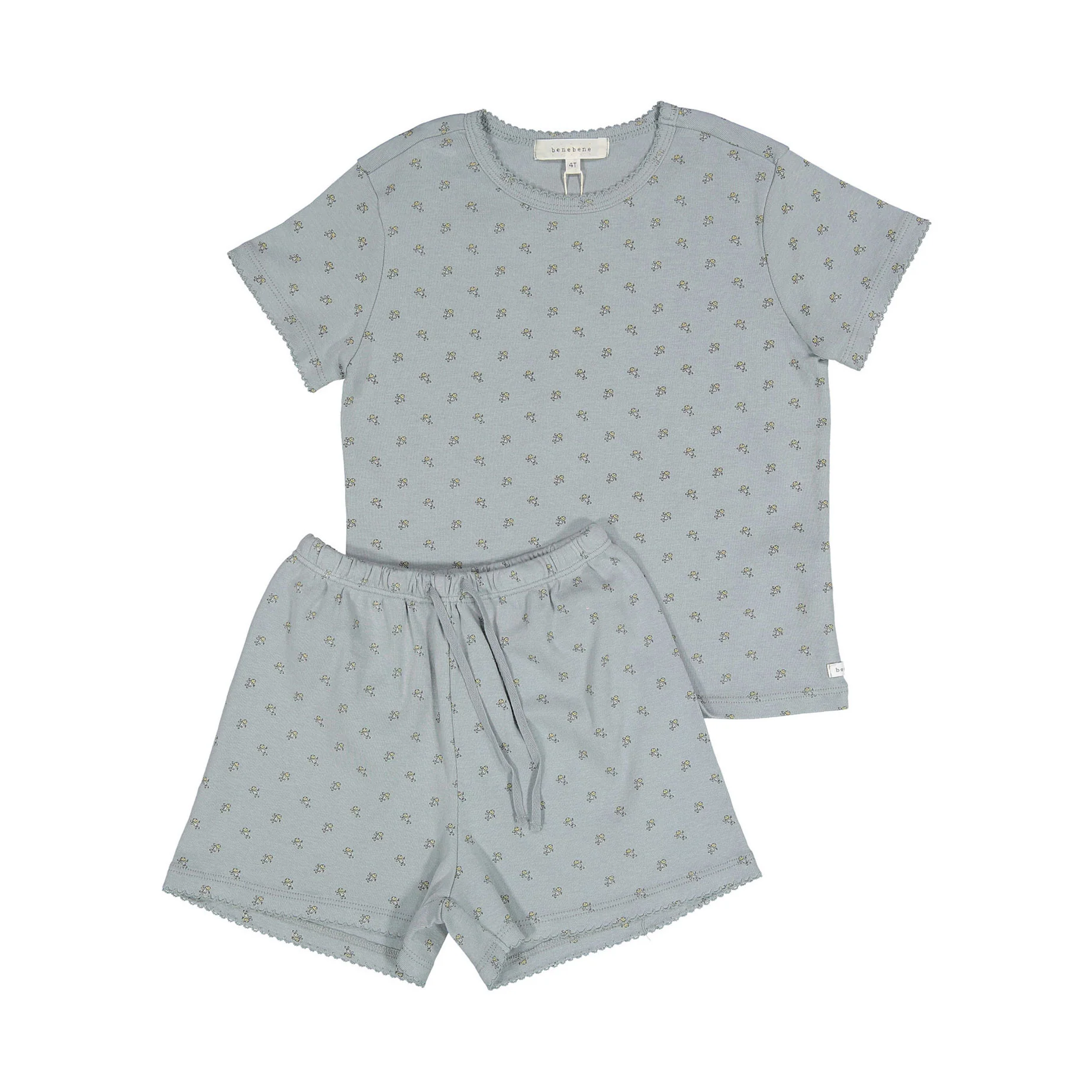 Bene Bene Grayish Blue Berryberry Pincoat Twinset