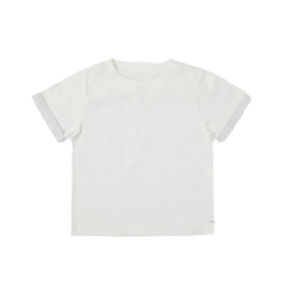 Bene Bene Ivory BENE Cuffed T-shirt