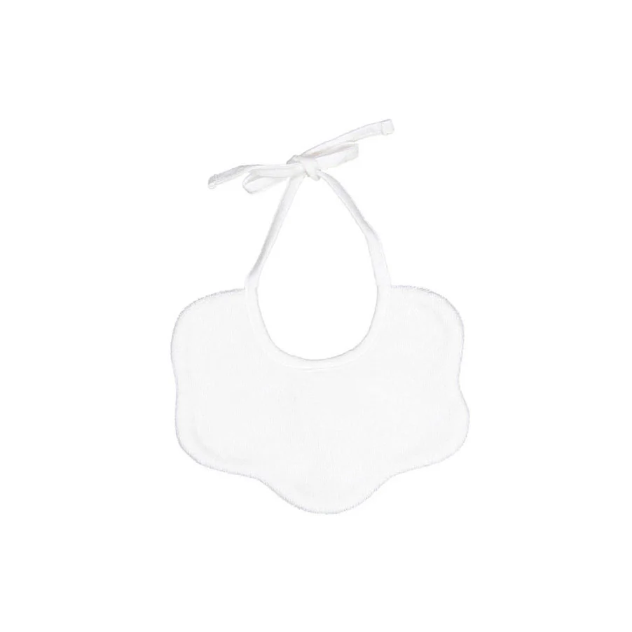 Bene Bene Ivory Floral Leaf Bib