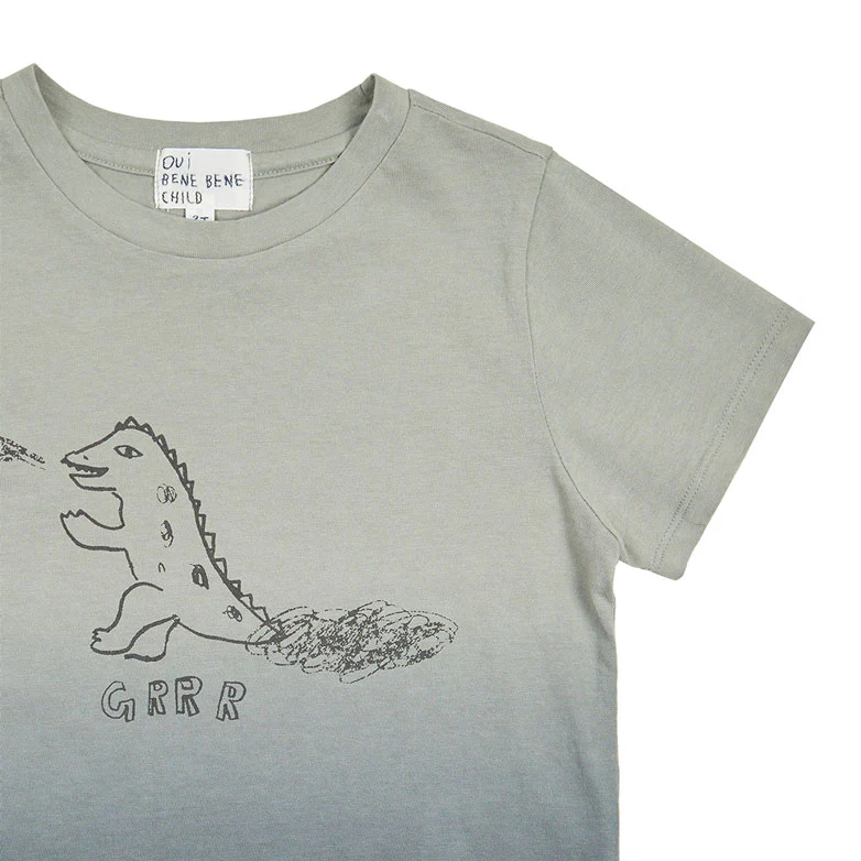 Bene Bene Khaki Dip Dye Tee - Image 3