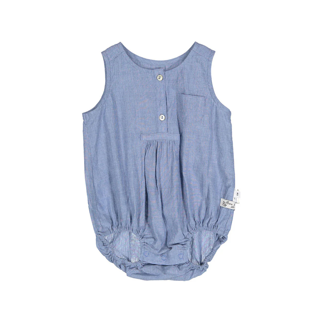 Bene Bene Light Blue Chambray Romper