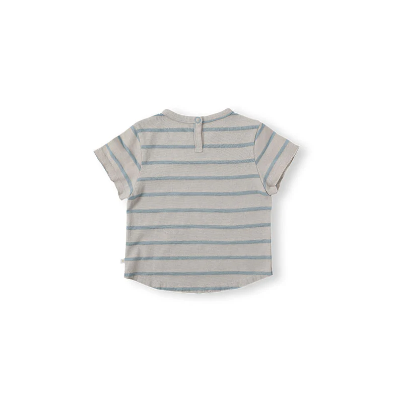 Bene Bene Lighy Blue Benie Stripe Tee - Image 2