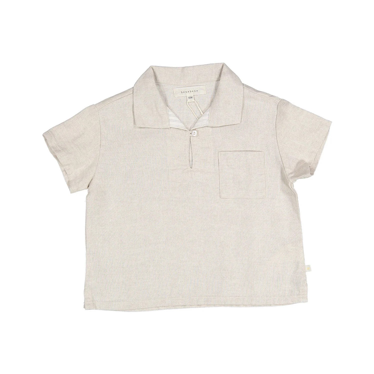 Bene Bene Natural Linen Blend Baby Shirt