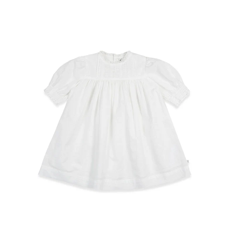 Bene Bene Off White Belle Pintuck Dress