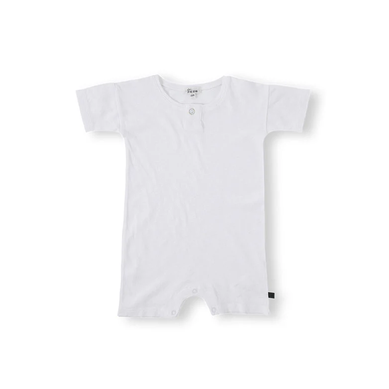 Bene Bene Off White Linen Half Bodysuit