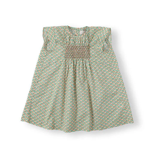 Bene Bene Peach Fuzz Block Smocking Dress