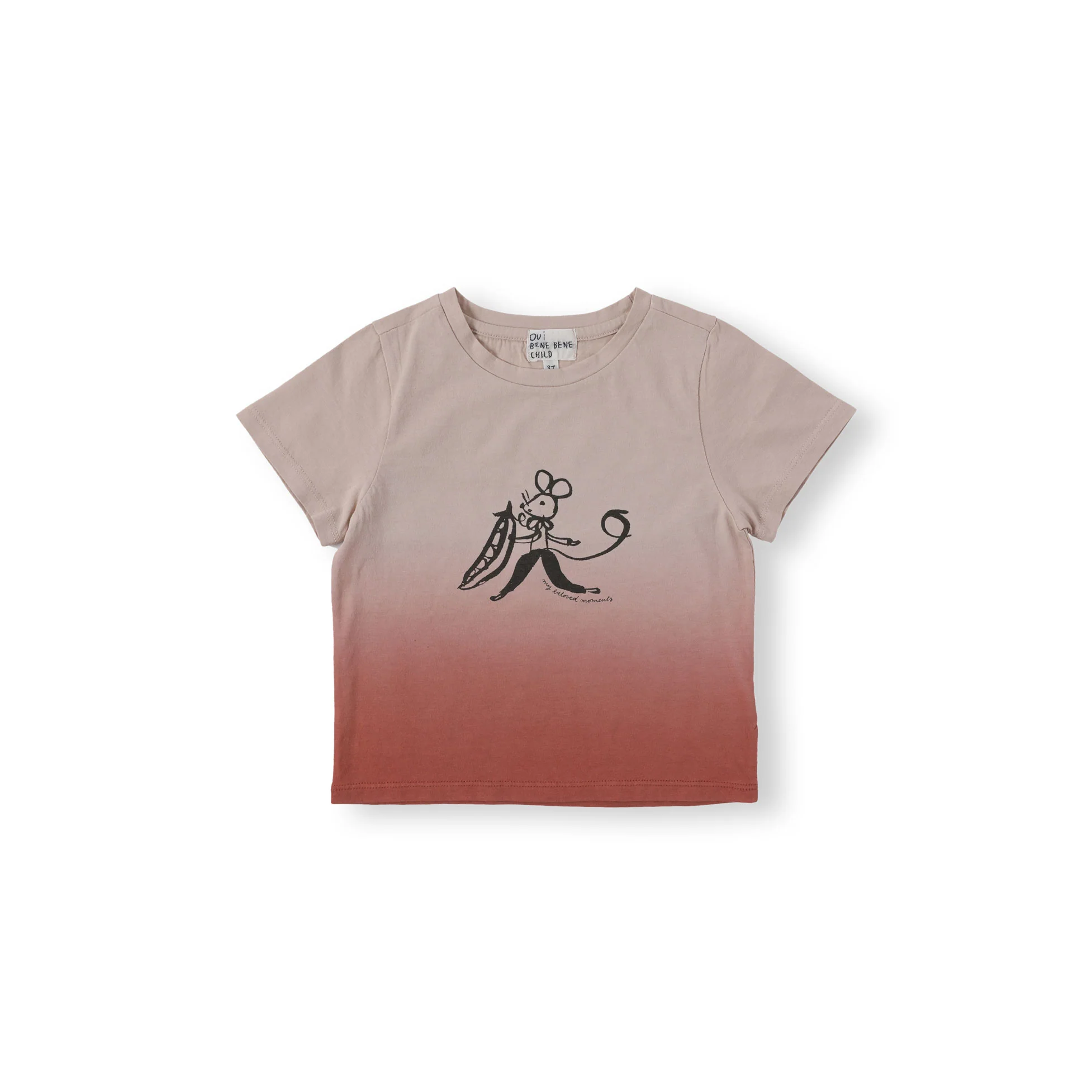 Bene Bene Pink Dip Dye Tee