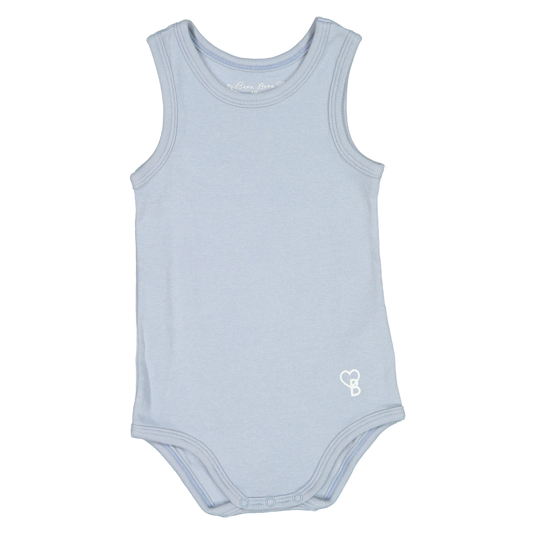 Bene Bene Powder Blue Baby Organic Boy Under Bodysuit