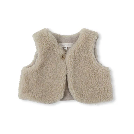 Bene Bene Beige Dumble Fleece Baby Vest