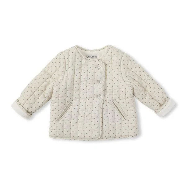 Bene Bene Ecru Maureen Dot Quilting Baby Jacket