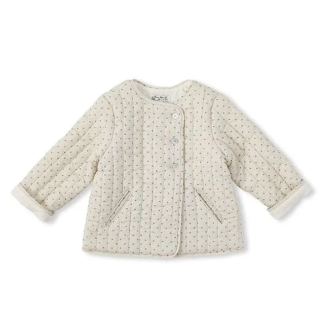 Bene Bene Ecru Maureen Dot Quilting Jacket