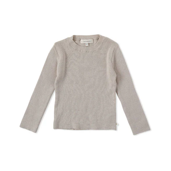 Bene Bene Greige Tidy Ribbed Knit