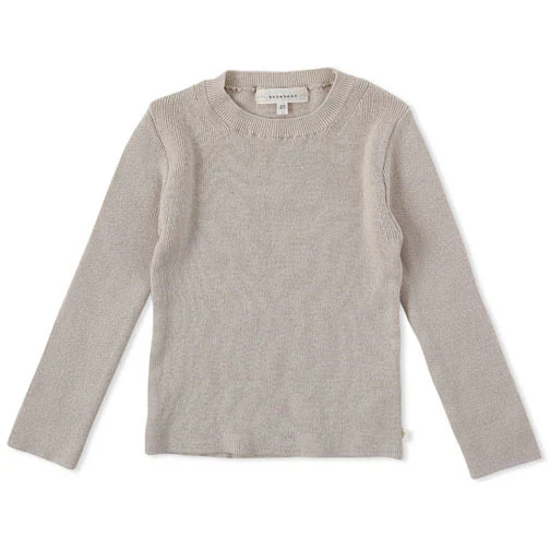 Bene Bene Greige Tidy Ribbed Knit Baby Pullover
