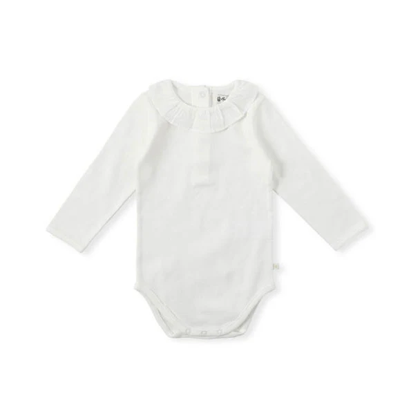 Bene Bene Ivory Ruffle Collar Bodysuit