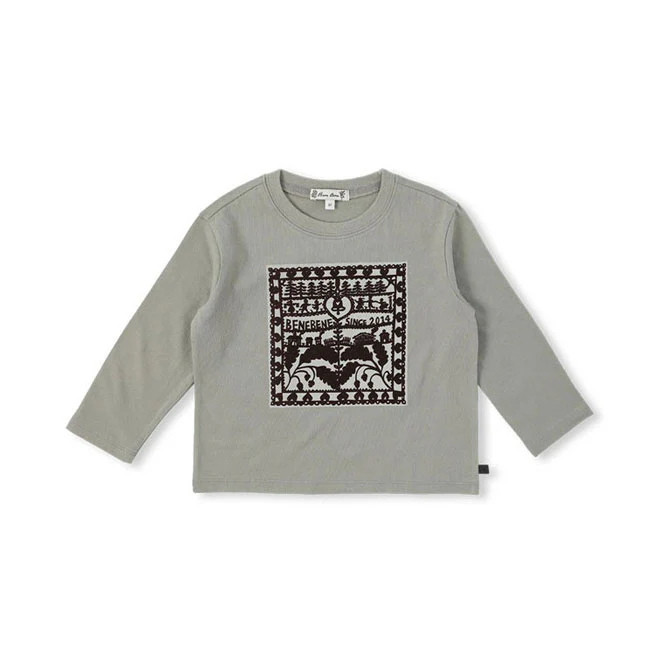 Bene Bene Khaki Green Woodcut T-shirt