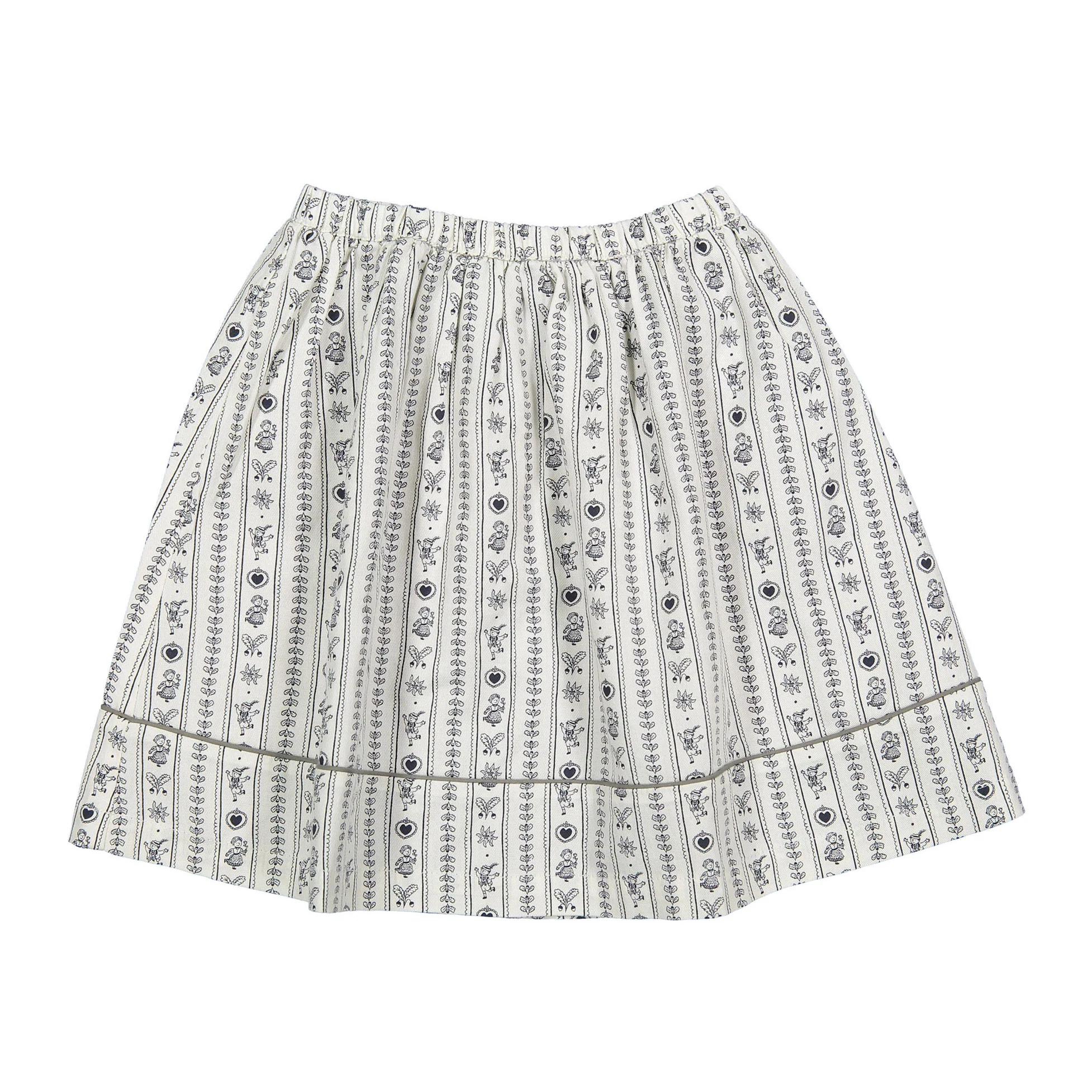 Bene Bene Navy Tyrol Skirt