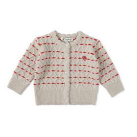 Bene Bene Red Tyrol Argyle Baby Knit Cardigan