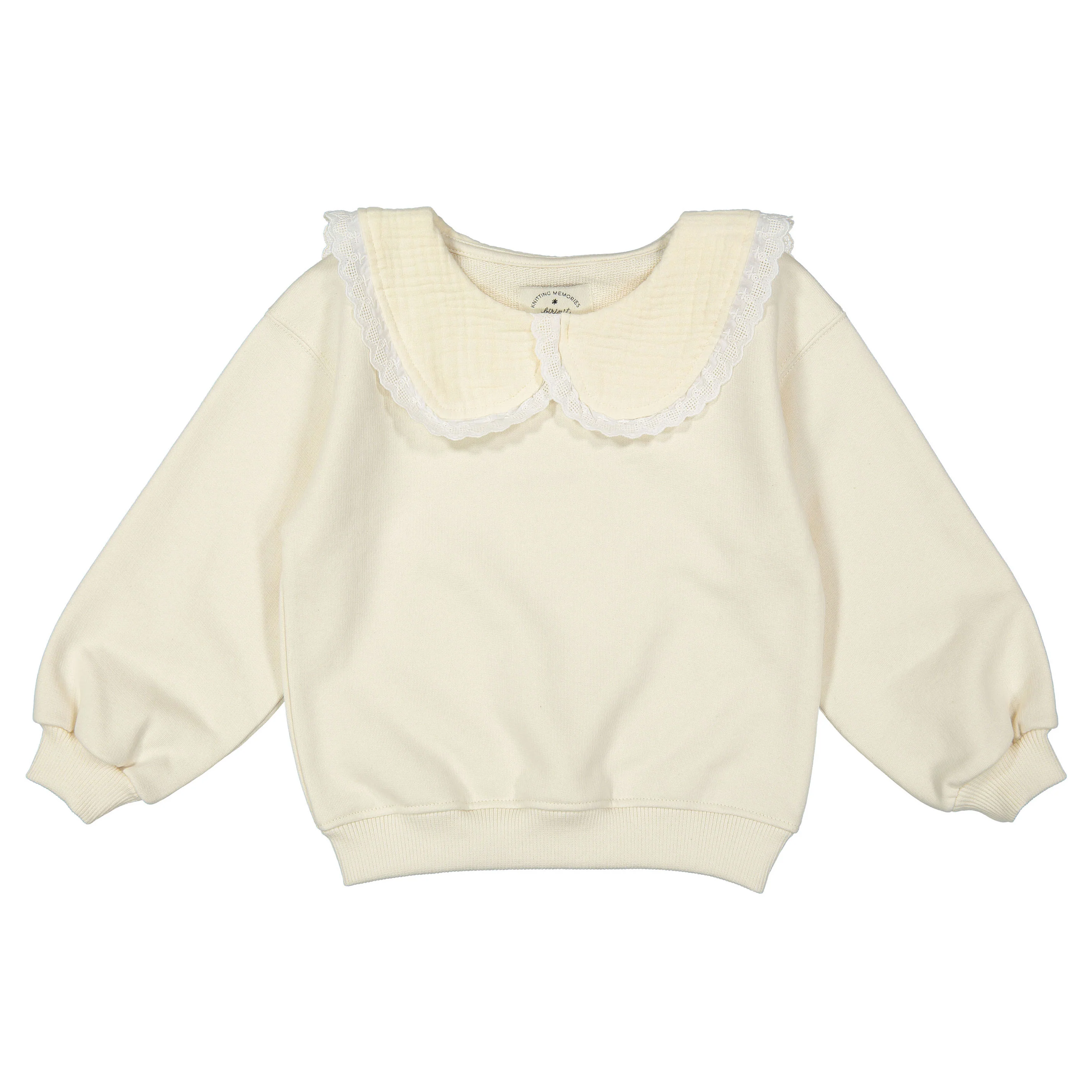 Birinit Ivory Embroidered Hoodie