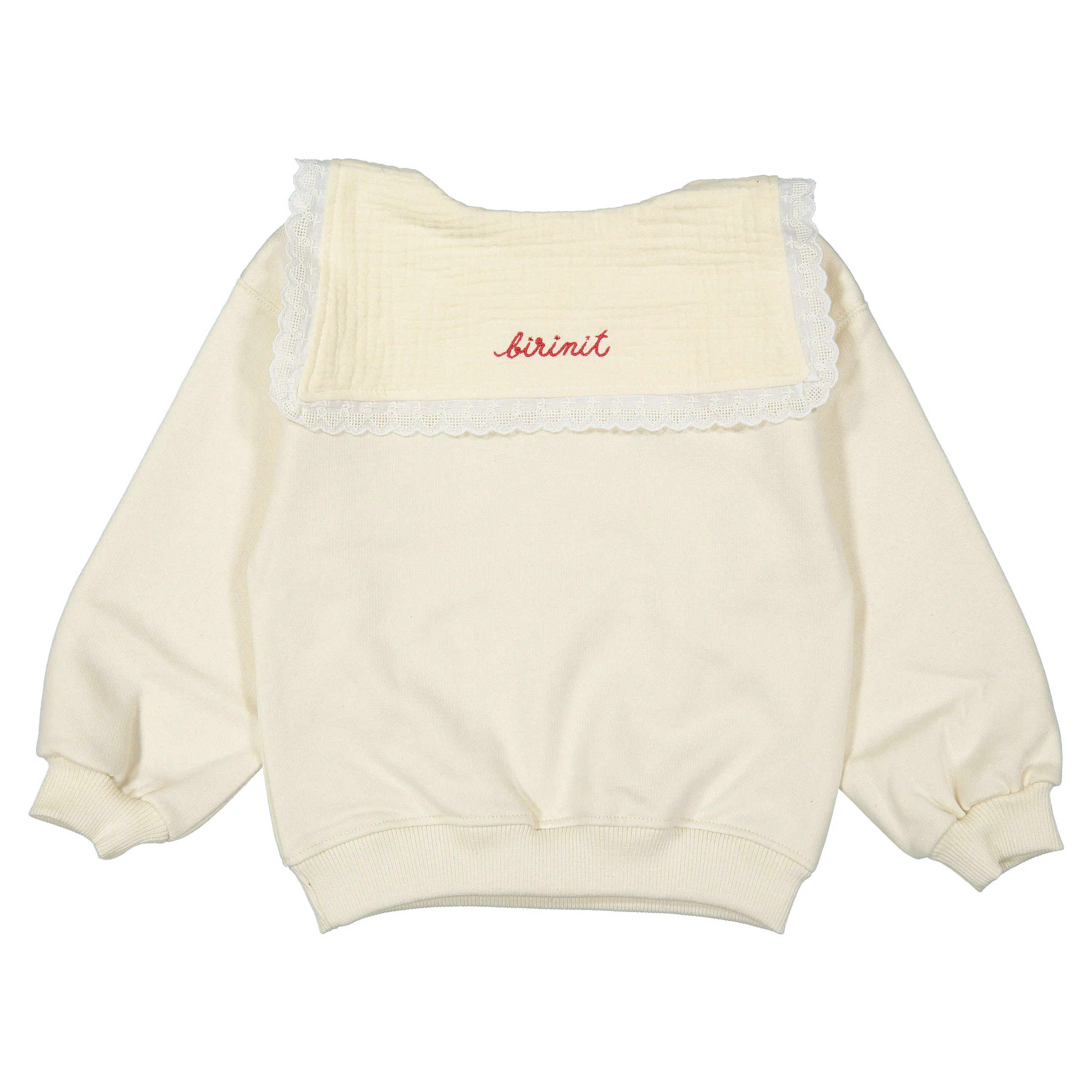 Birinit Ivory Embroidered Hoodie - Image 2