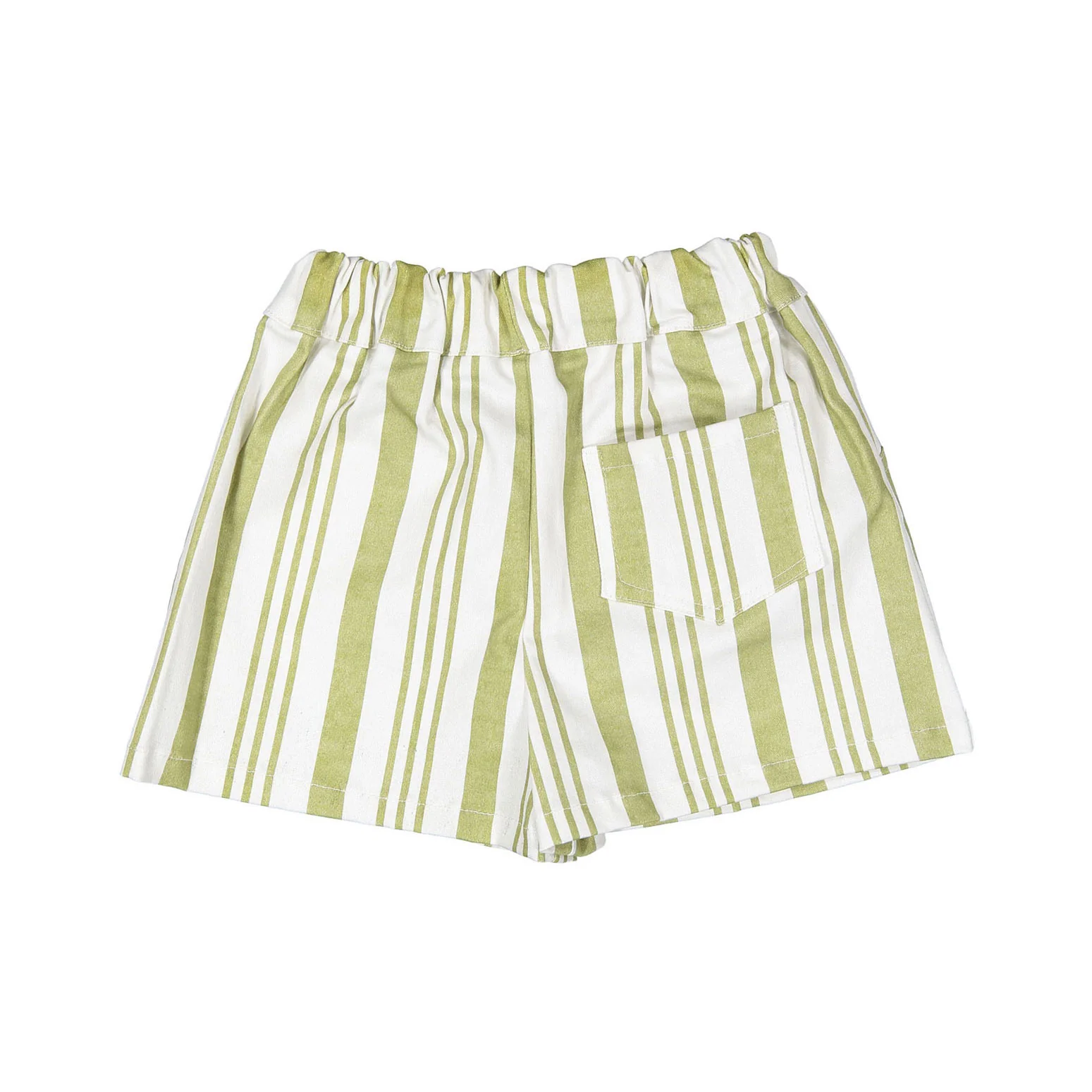 Birinit Pistachio Stripe Denim Short - Image 3