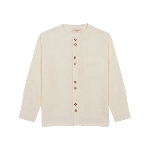 Birinit Plumetis Mao Shirt