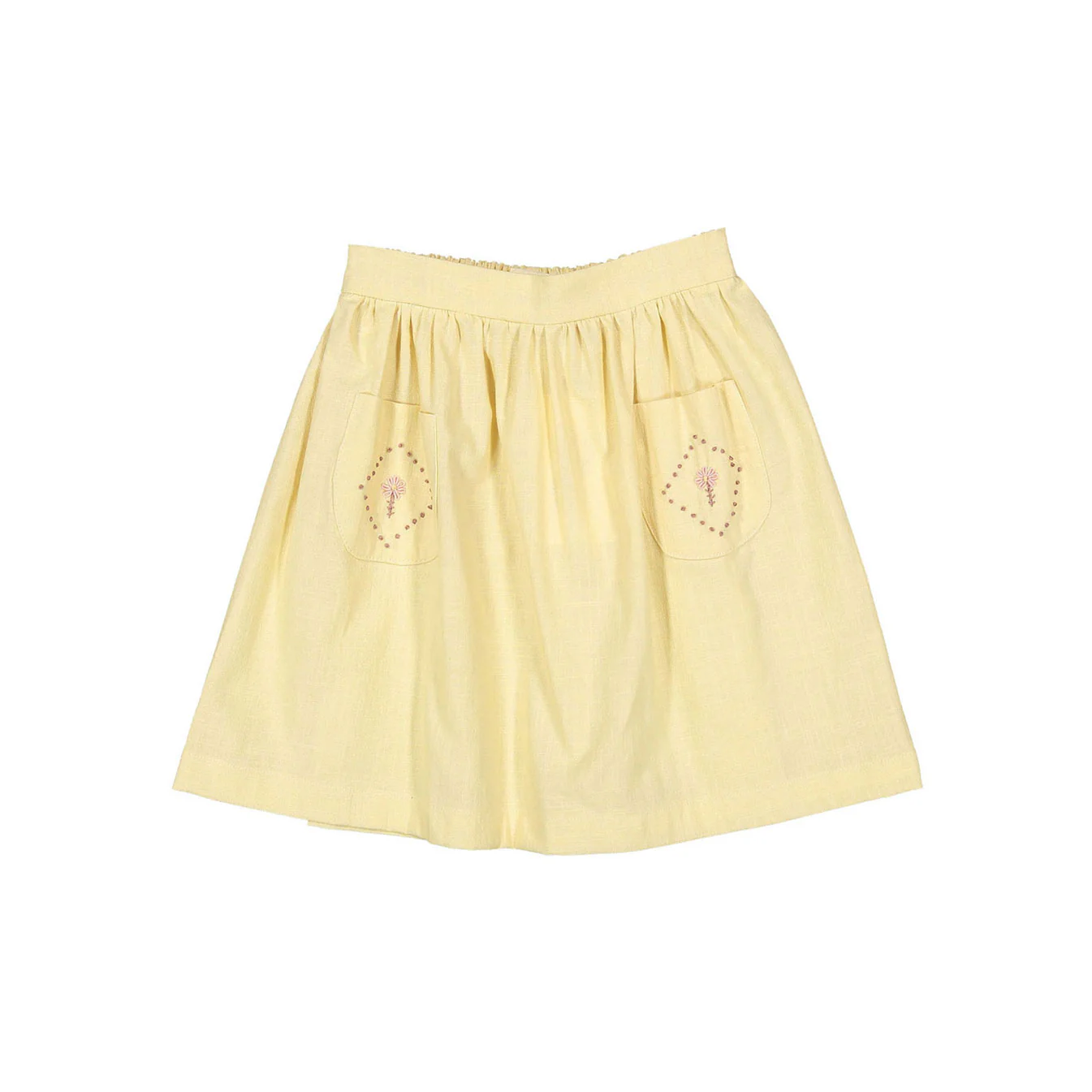 Birinit Sand Embroidered Midi Skirt