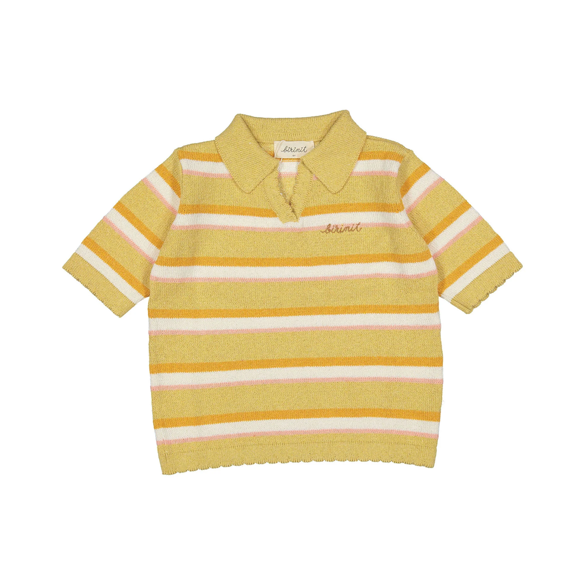 Birinit Sand Stripes Knit Polo