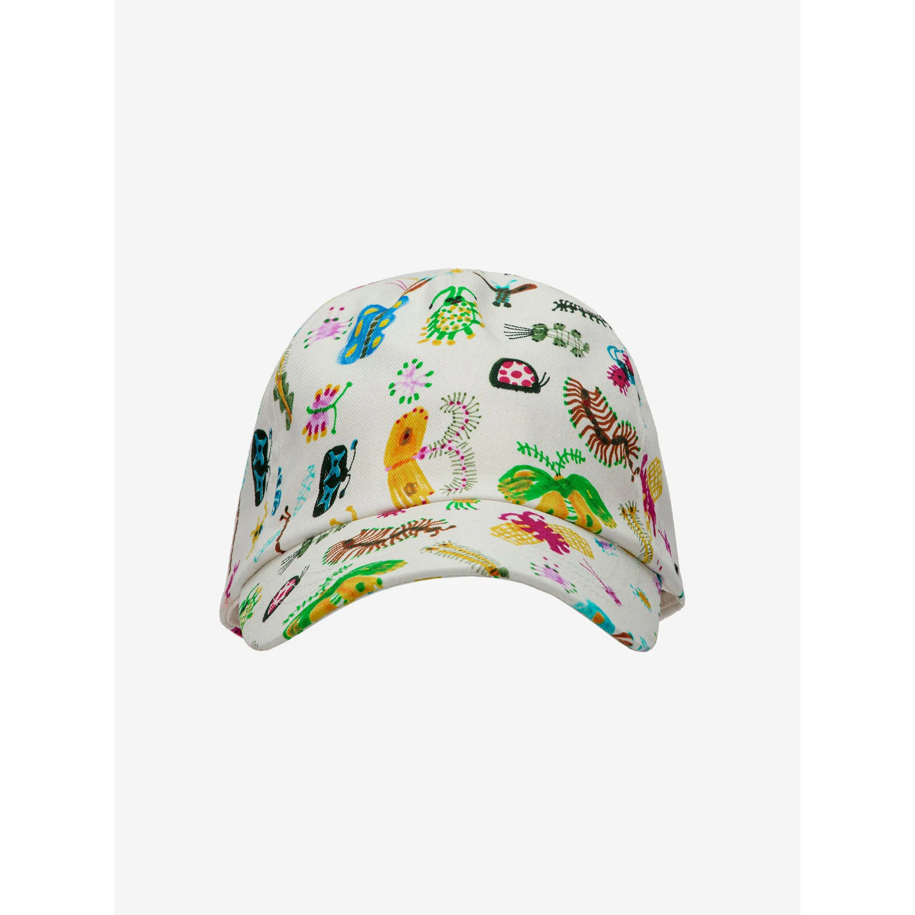 Bobo Choses Beige Funny Insects All Over Cap - Image 4