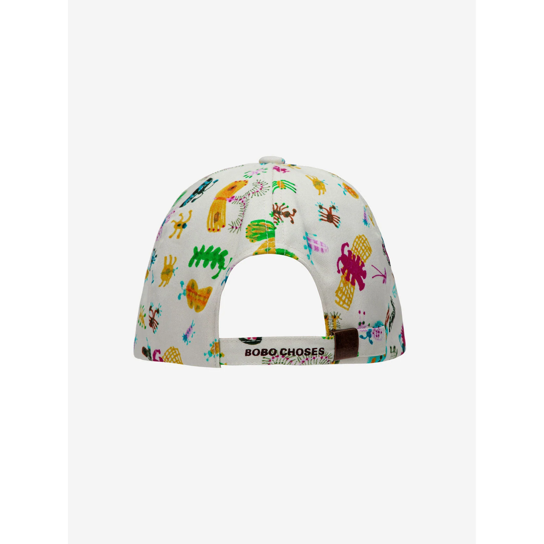 Bobo Choses Beige Funny Insects All Over Cap - Image 5