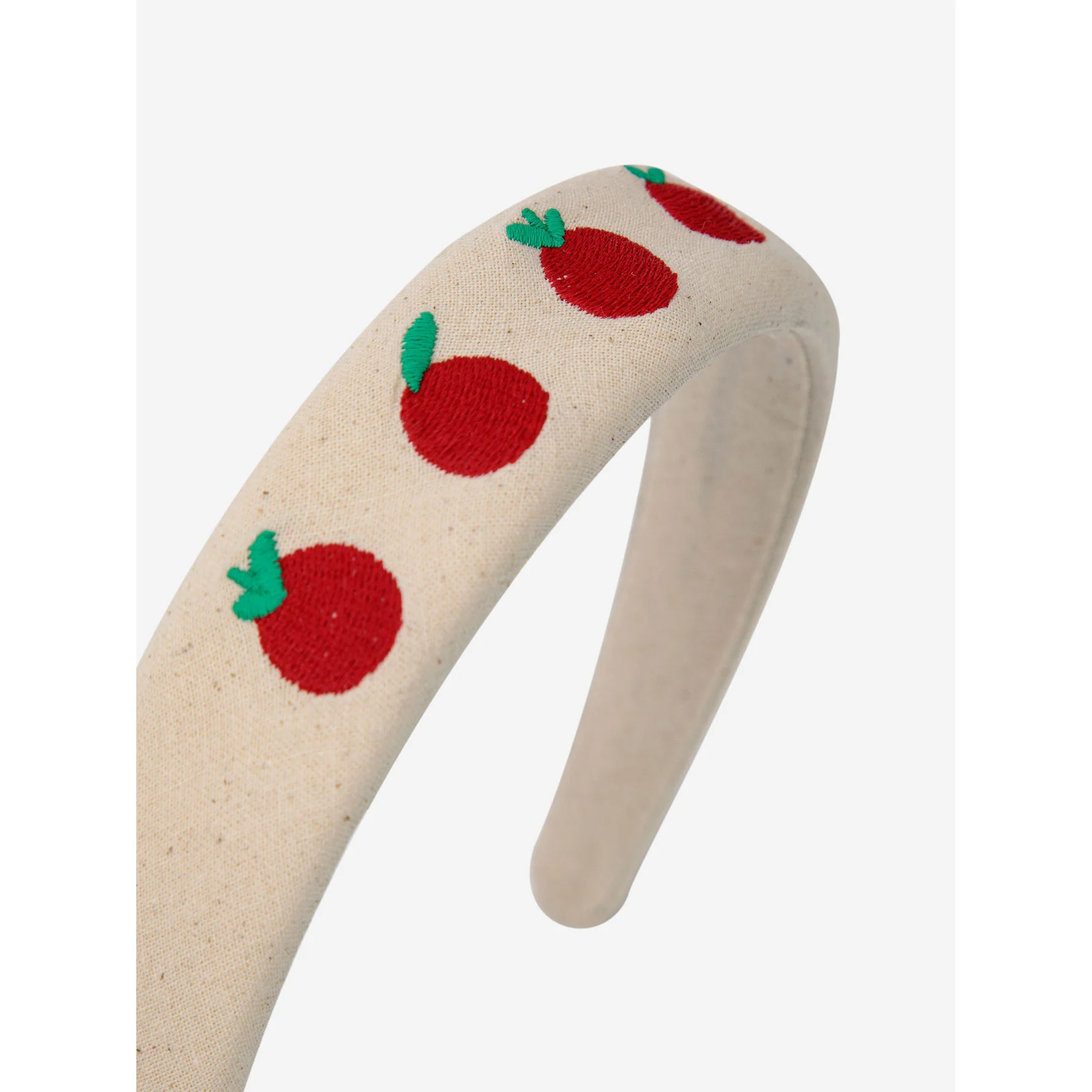 Bobo Choses Beige Tomato Canvas Stiff Headband - Image 3
