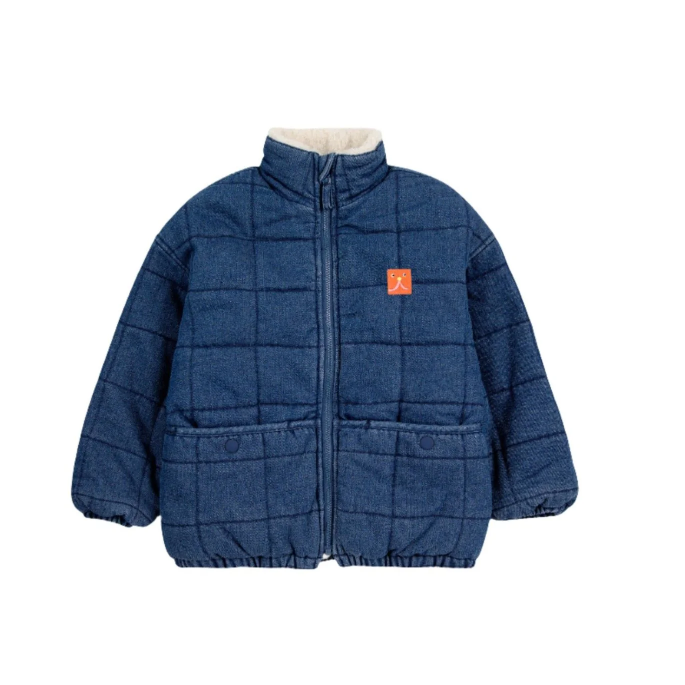 Bobo Choses Blue B.C Vintage Denim Quilted Jacket