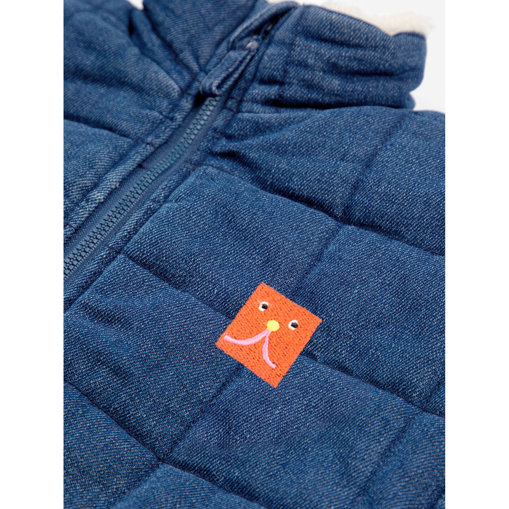 Bobo Choses Blue B.C Vintage Denim Quilted Jacket - Image 2