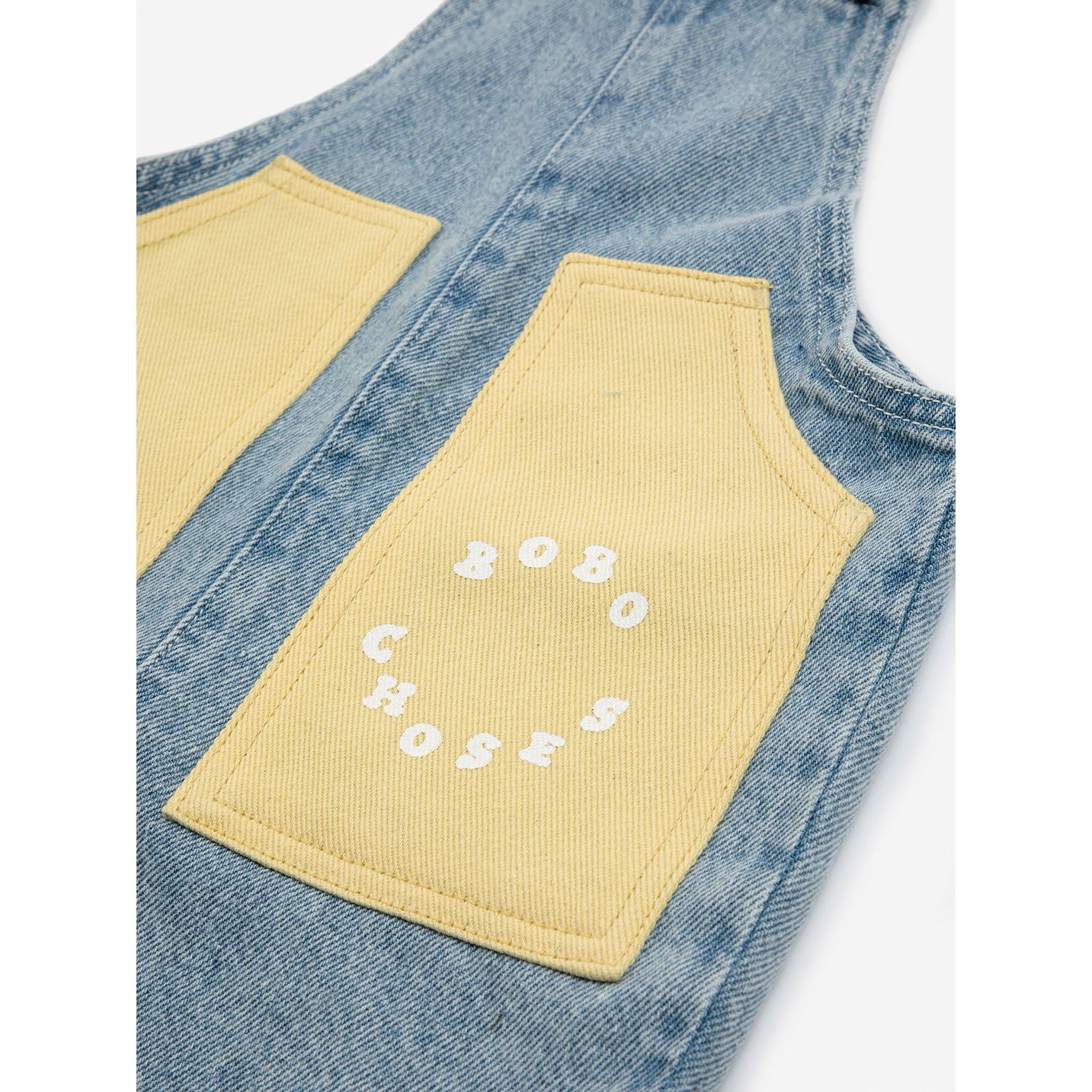 Bobo Choses Blue Baby Bobo Choses Circle Short Dungaree - Image 3