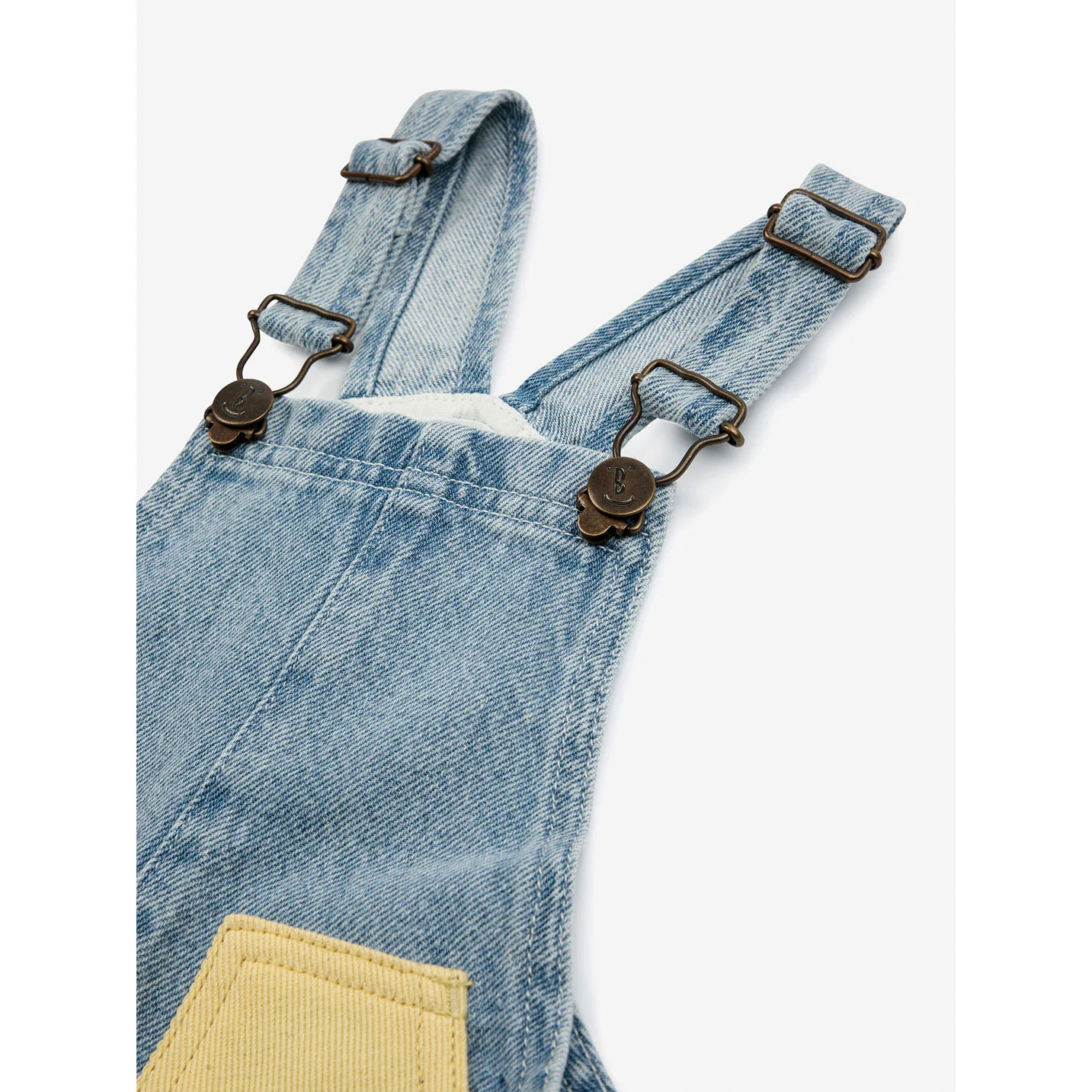 Bobo Choses Blue Baby Bobo Choses Circle Short Dungaree - Image 4