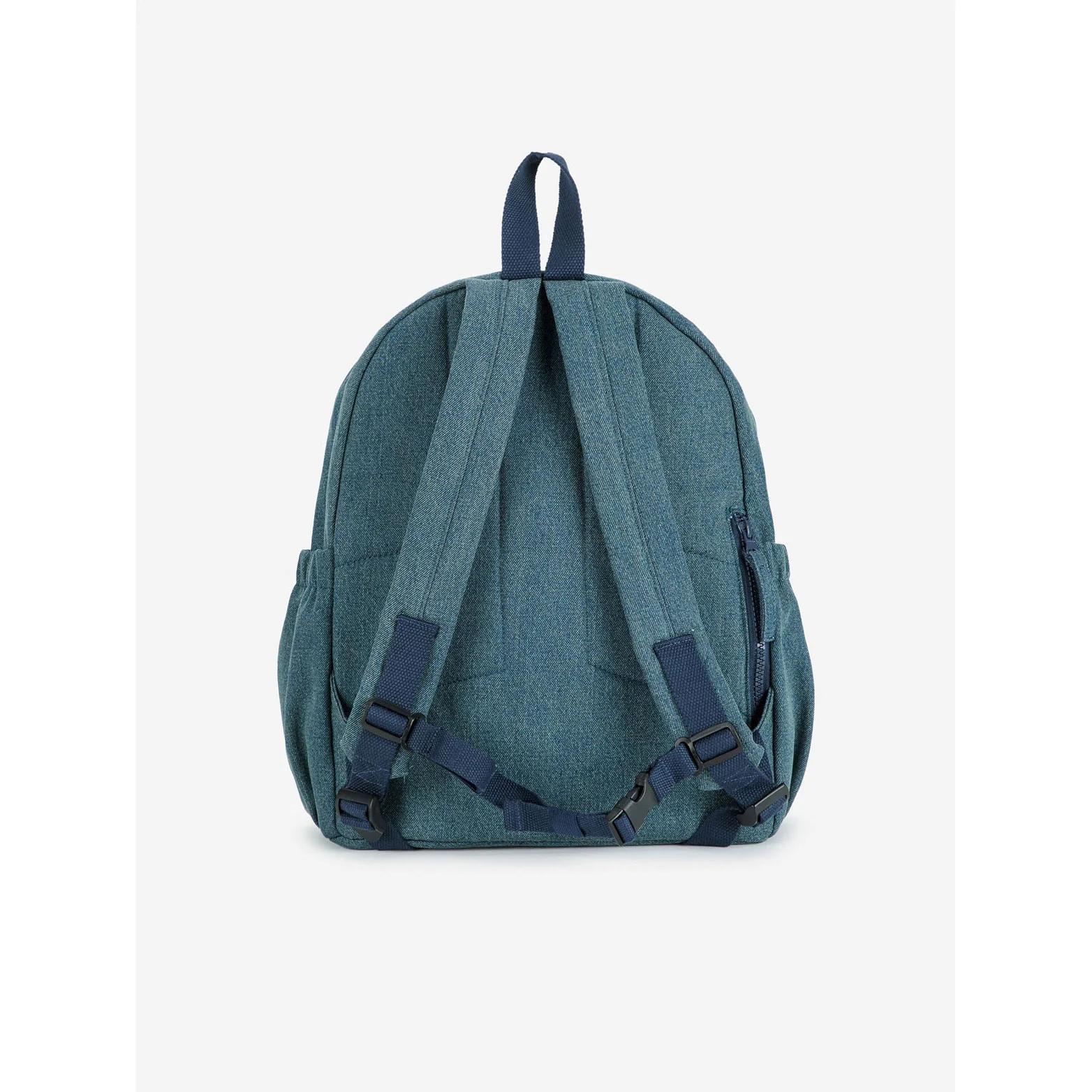 Bobo Choses Blue Go Bobo Denim School Bag - Image 3