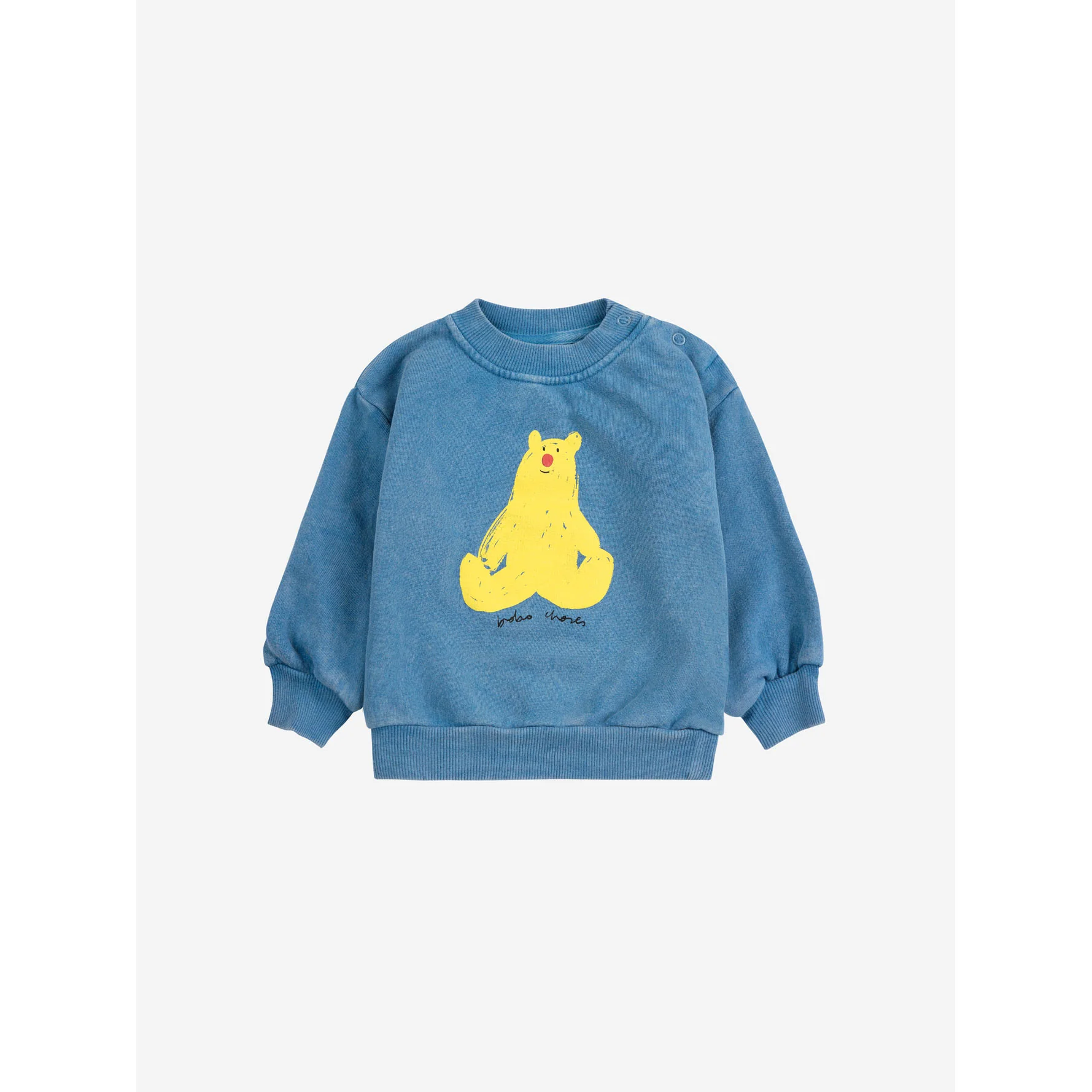 Bobo Choses Blue Hug Me Bear Baby Sweatshirt