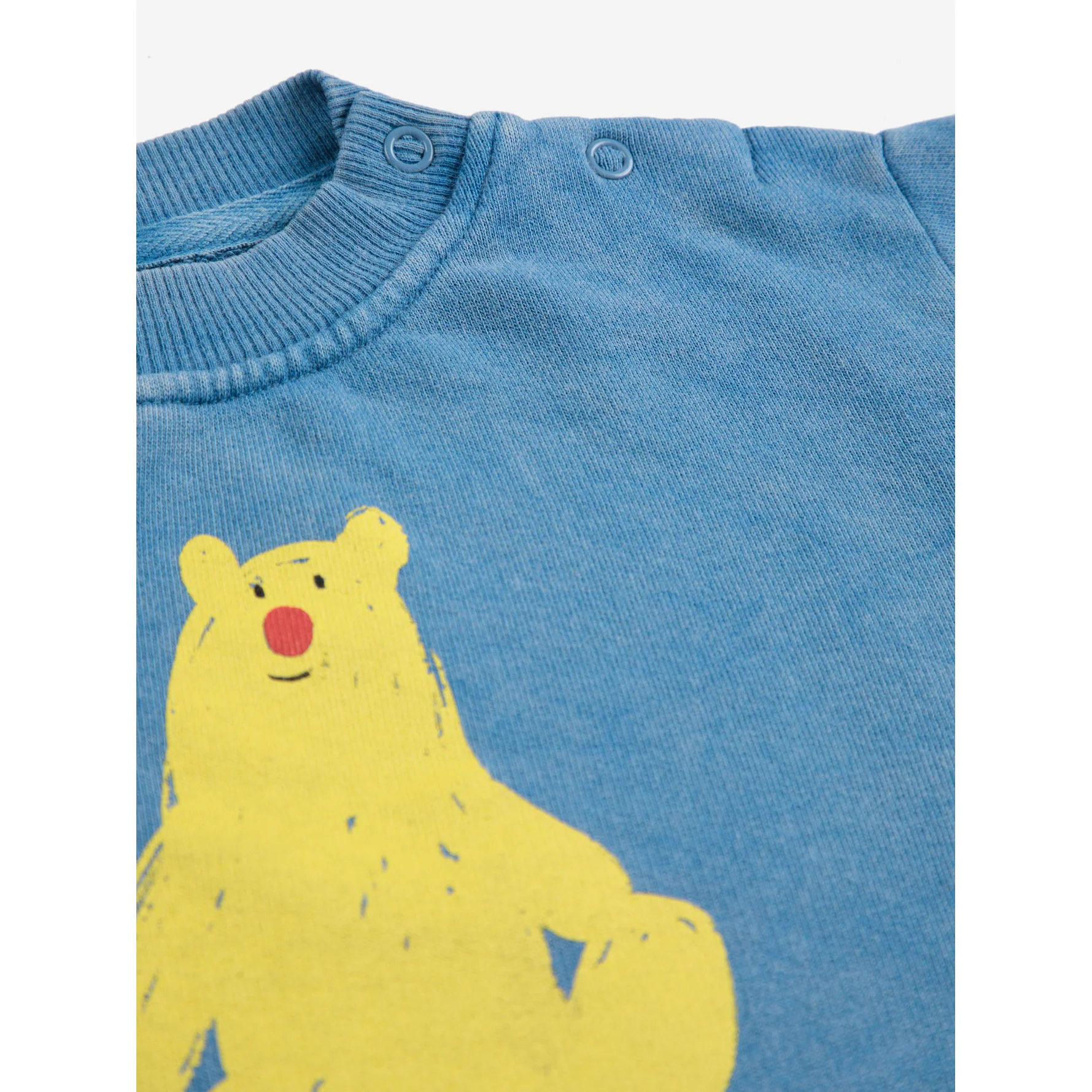 Bobo Choses Blue Hug Me Bear Baby Sweatshirt - Image 3