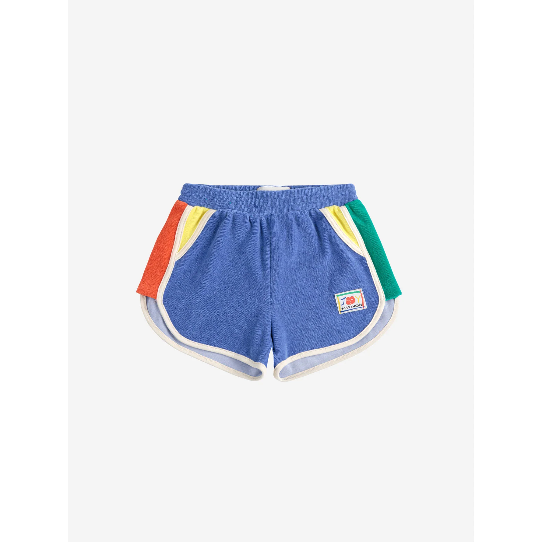 Bobo Choses Blue Smiling Color Block Shorts