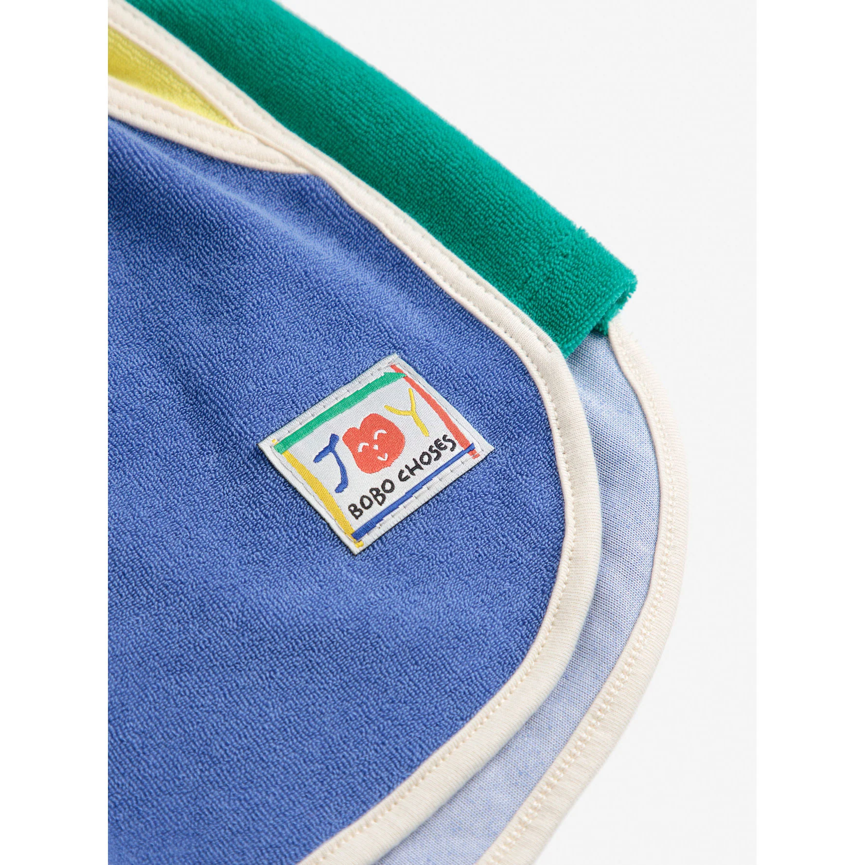 Bobo Choses Blue Smiling Color Block Shorts - Image 5