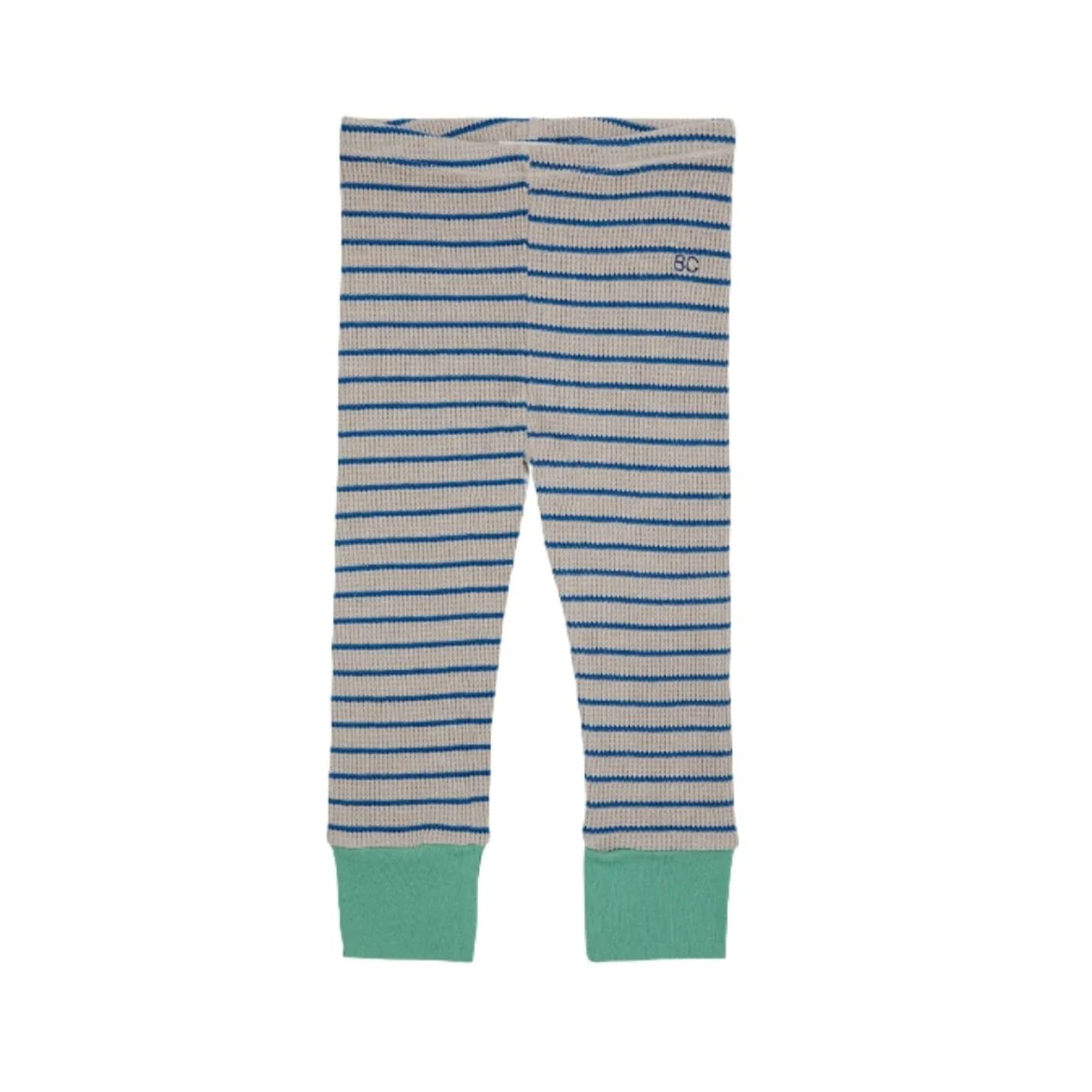 Bobo Choses Blue Waffle Stripes Baby Legging