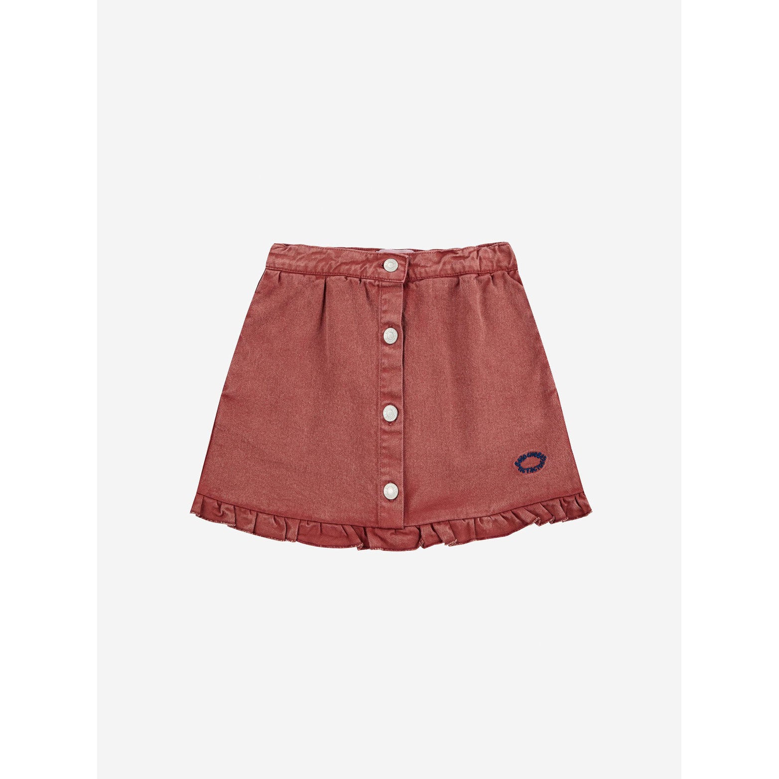 Bobo Choses Brown Tic Tac Toe Ruffled Skirt