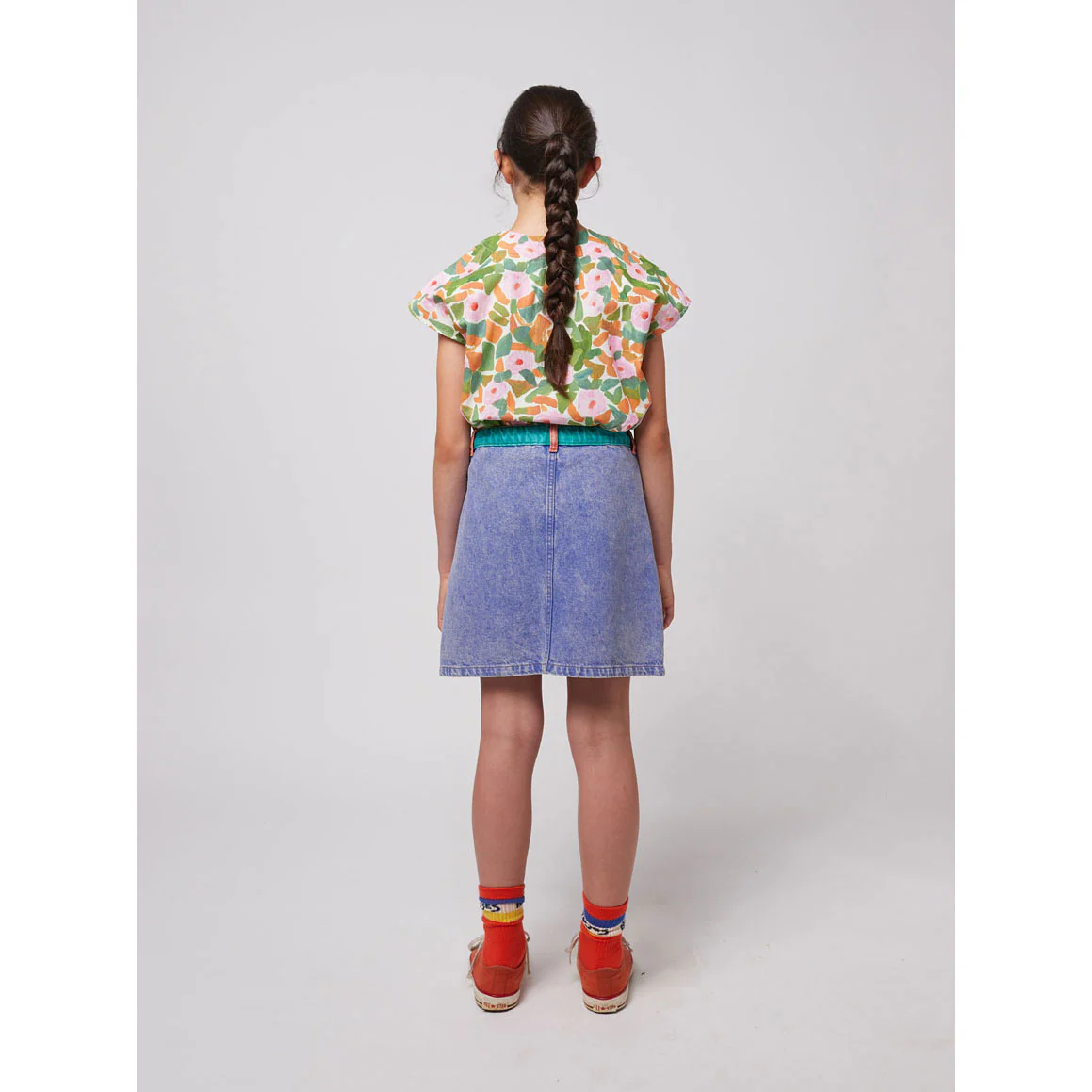 Bobo Choses Color Block Denim Skirt - Image 4