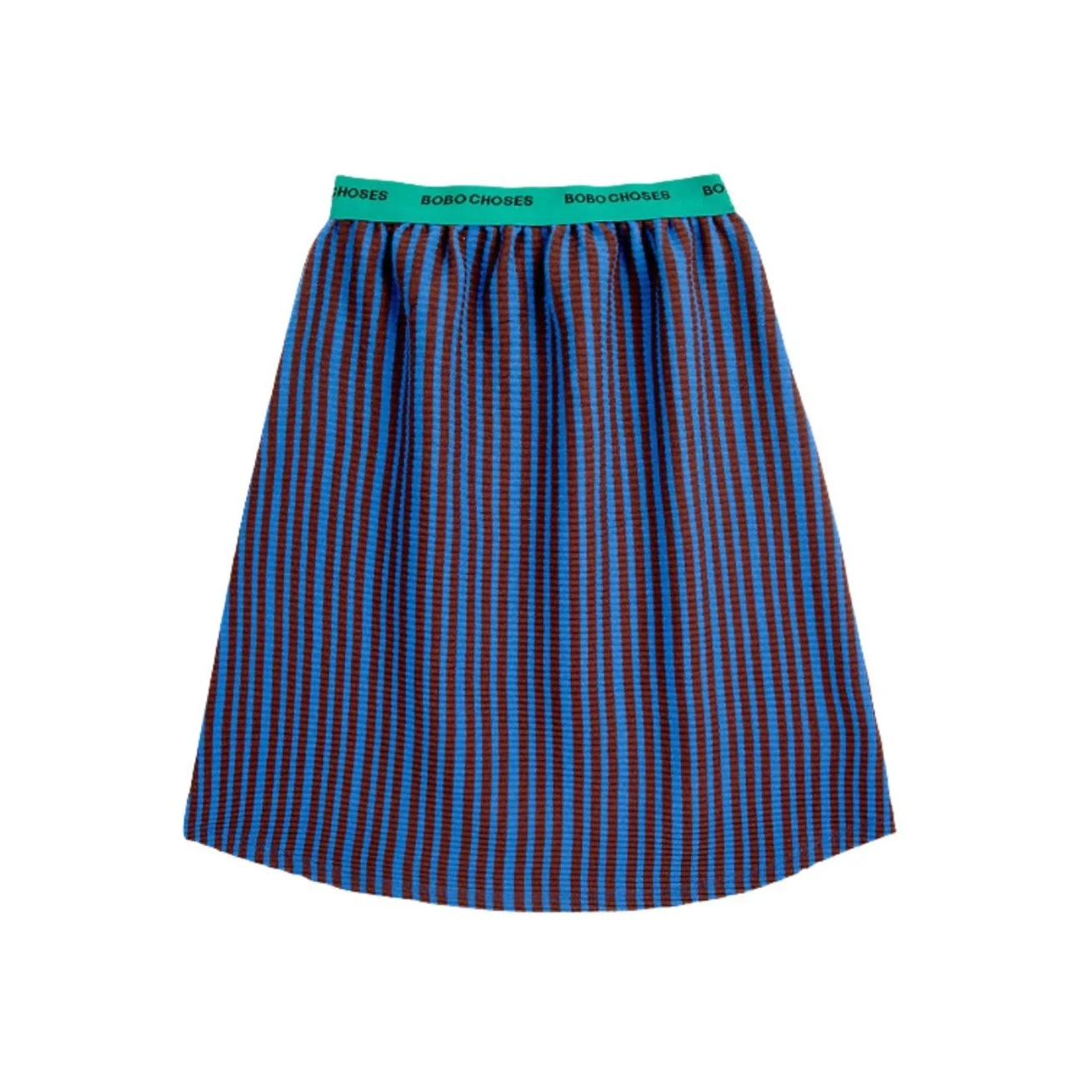 Bobo Choses Dark Brown Bobo Choses Ribbed Stripes Skirt