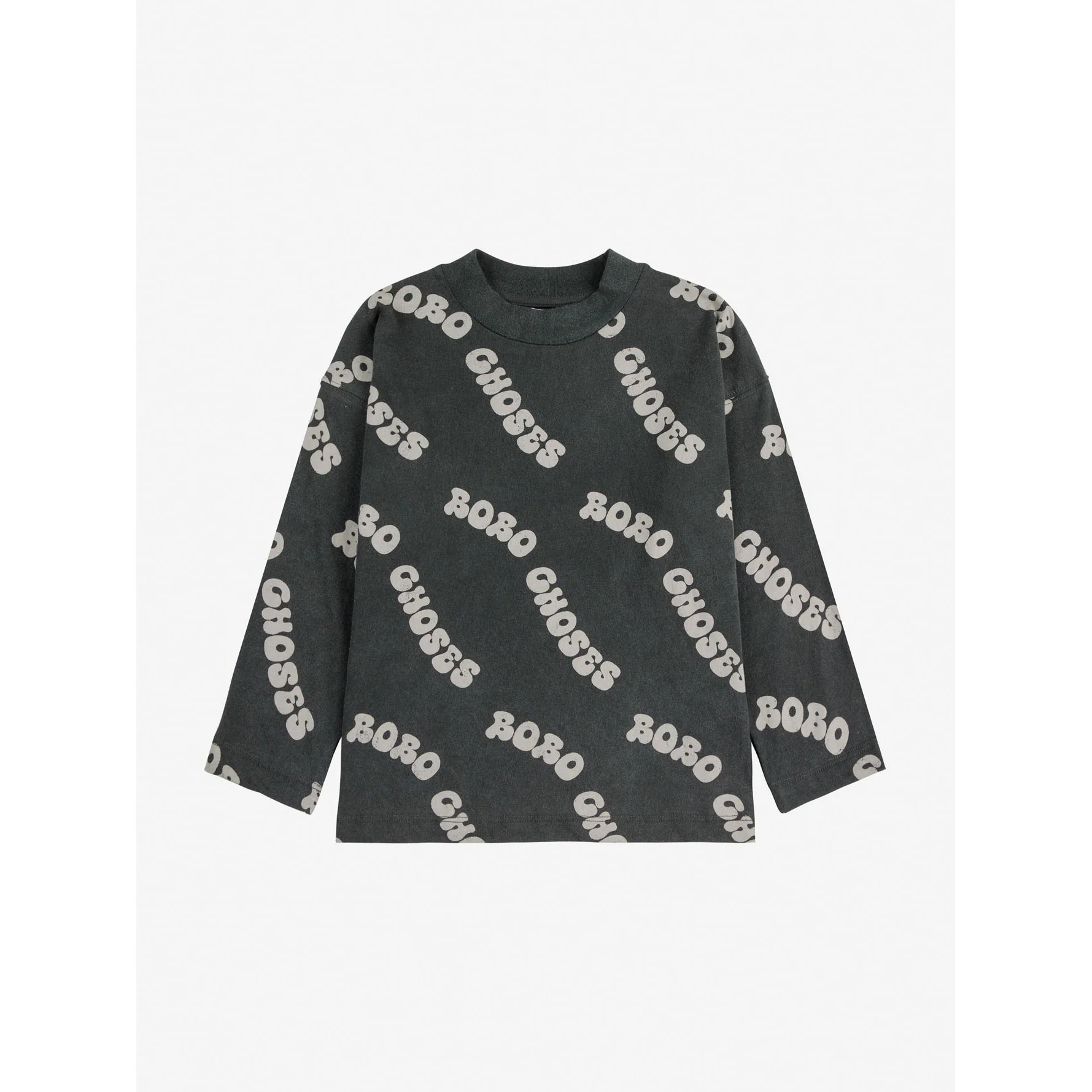 Bobo Choses Dark Grey Wavy Bobo Choses All Over T-Shirt