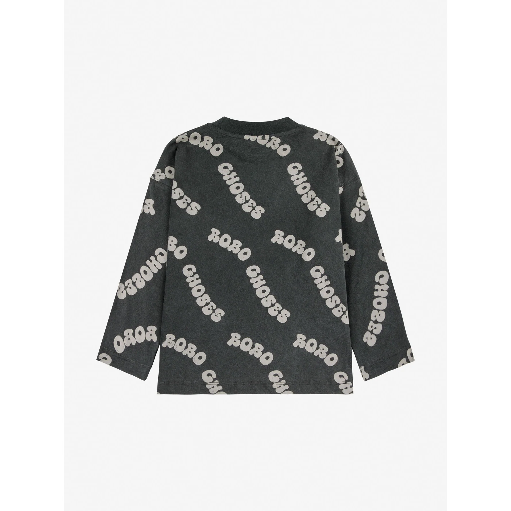Bobo Choses Dark Grey Wavy Bobo Choses All Over T-Shirt - Image 4