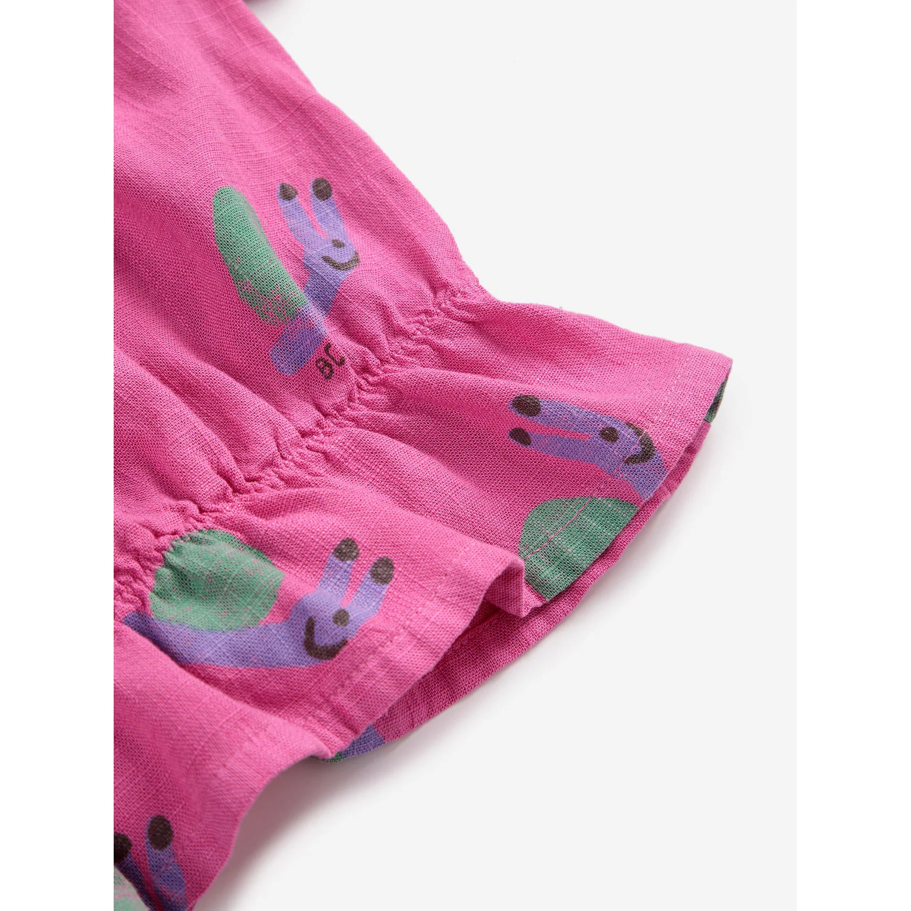 Bobo Choses Fuchsia Funny Snail All Over Blouse - Image 5