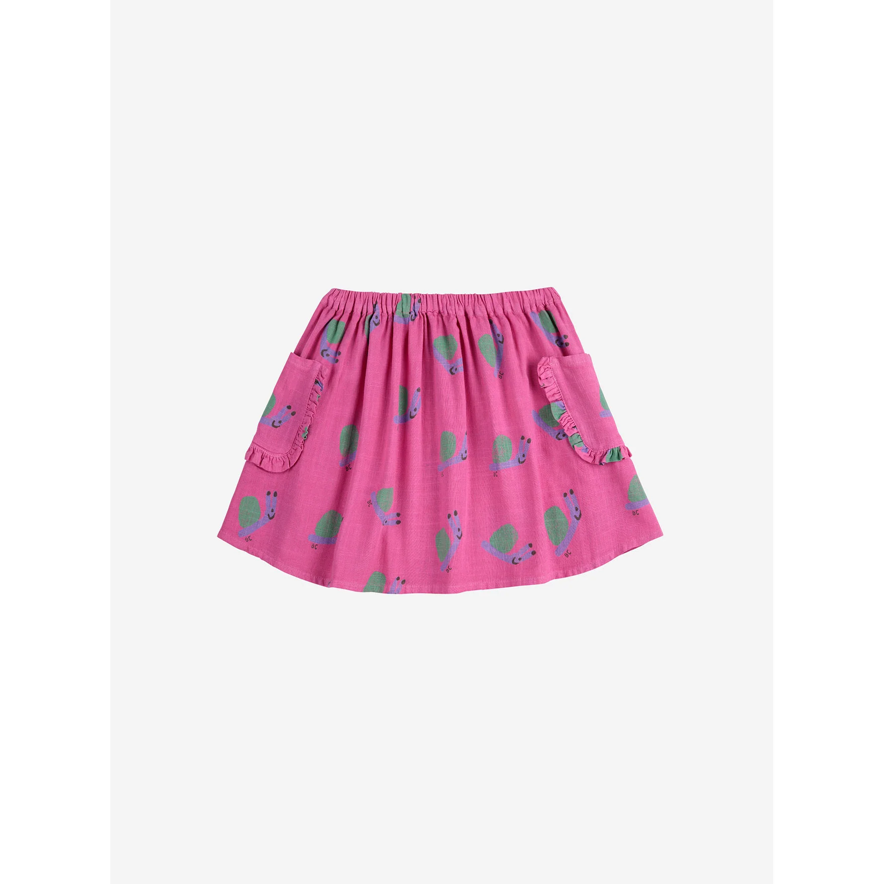 Bobo Choses Fuchsia Funny Snail All Over Skirt