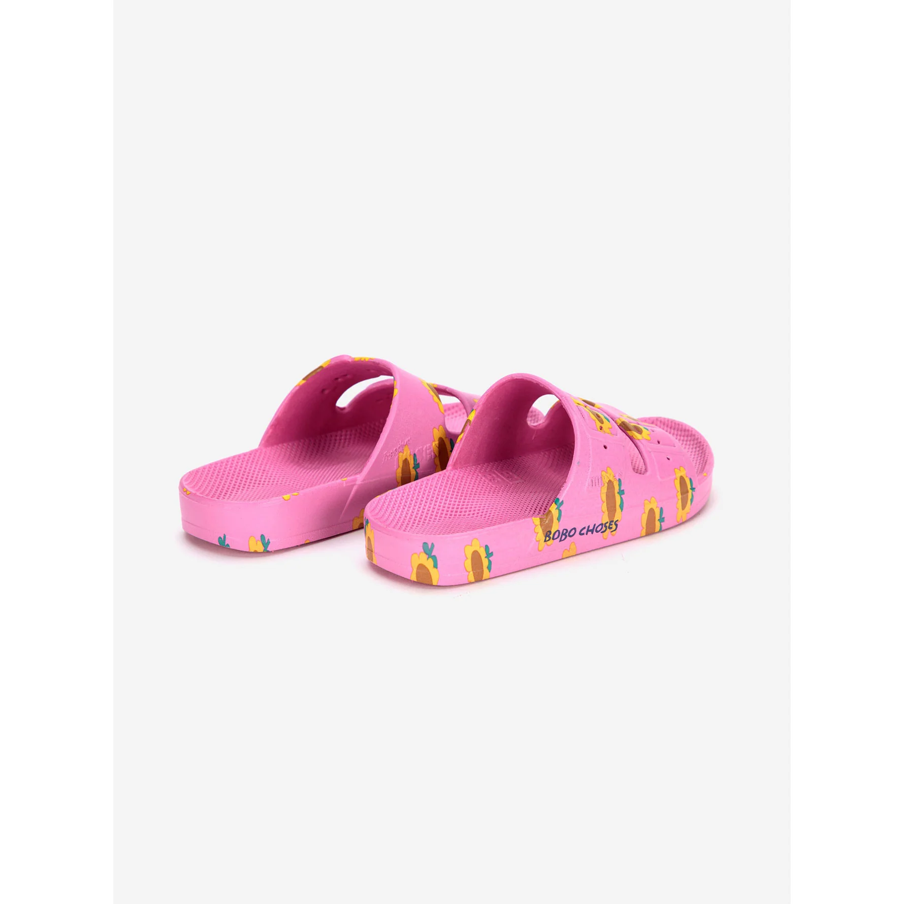 Bobo Choses Fuchsia Sunflower All Over Slides - Image 4
