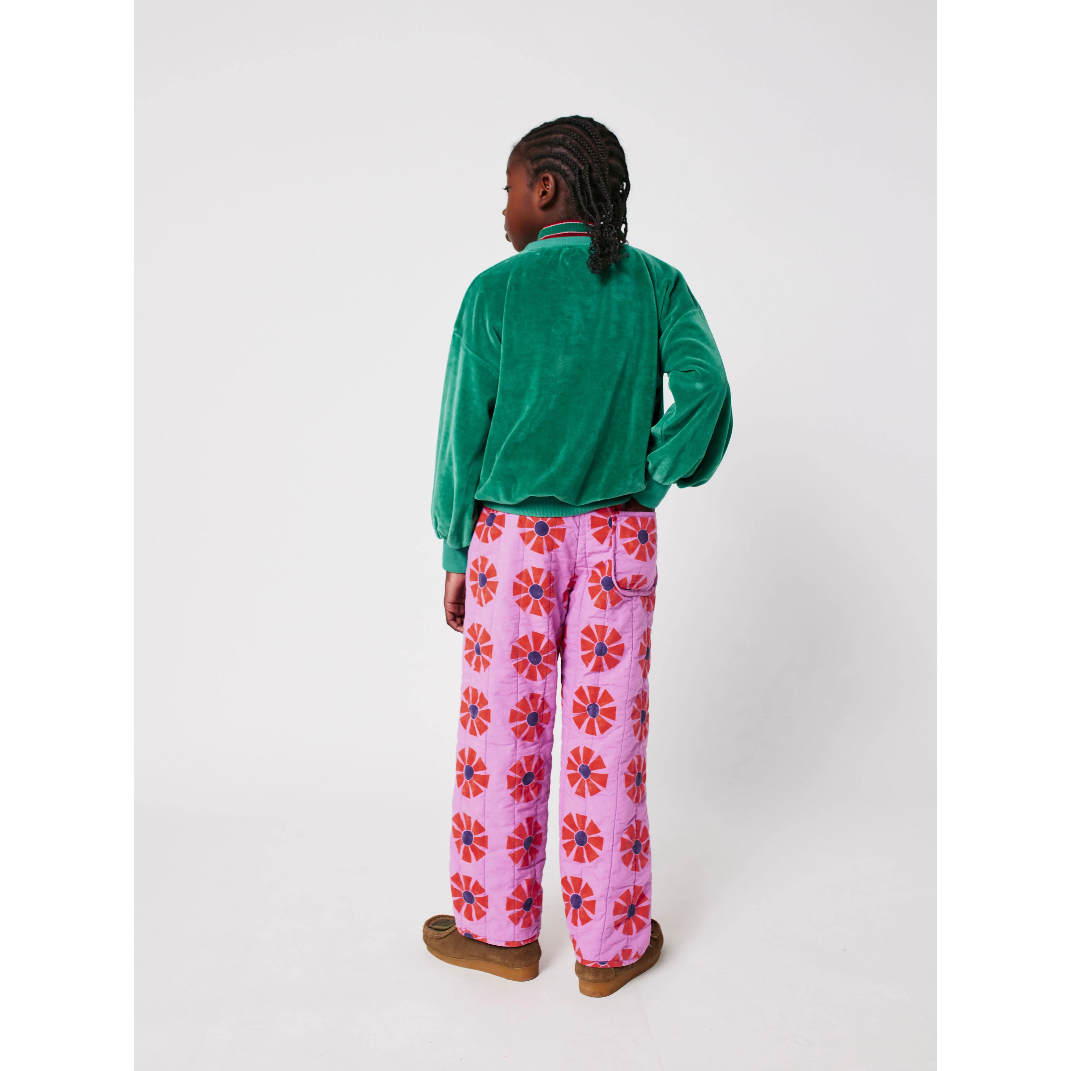 Bobo Choses Green Have Fun Velvet Sweatshirt - Image 5